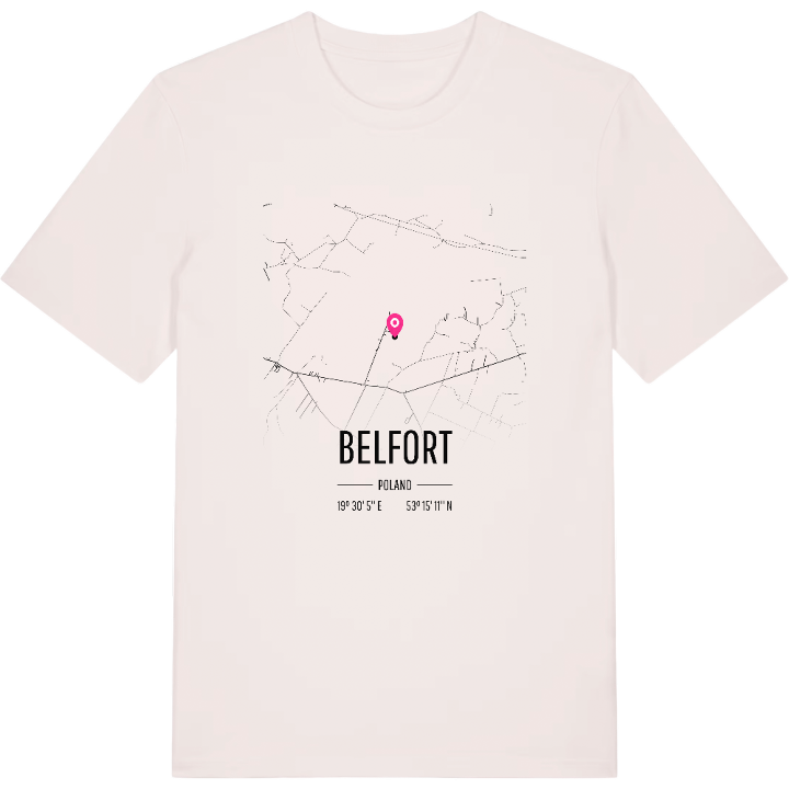 Belfort karta t-shirt – t-shirt från PinShirt