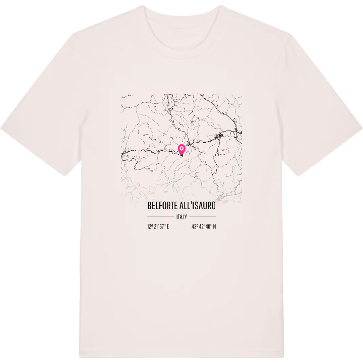 Belforte all'Isauro karta t-shirt – t-shirt från PinShirt