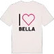 Jag älskar Bella t-shirt stort tryck