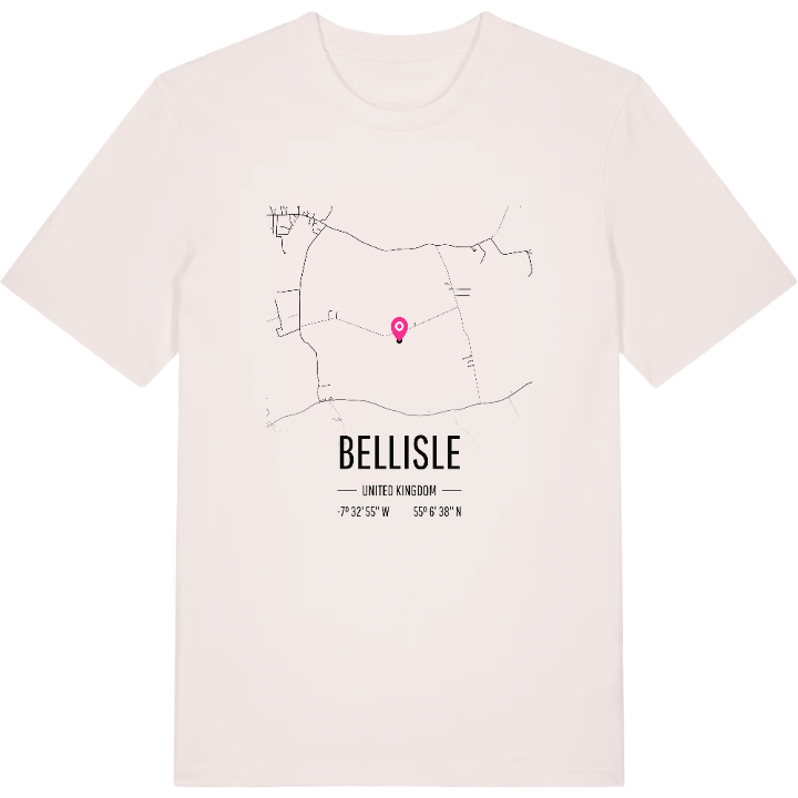 Bellisle karta t-shirt – t-shirt från PinShirt