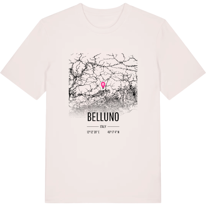 Belluno karta t-shirt – t-shirt från PinShirt