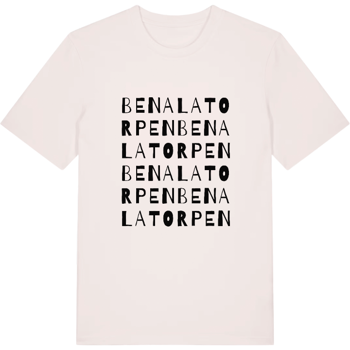 Benalatorpen ordlek t-shirt – t-shirt från PinShirt
