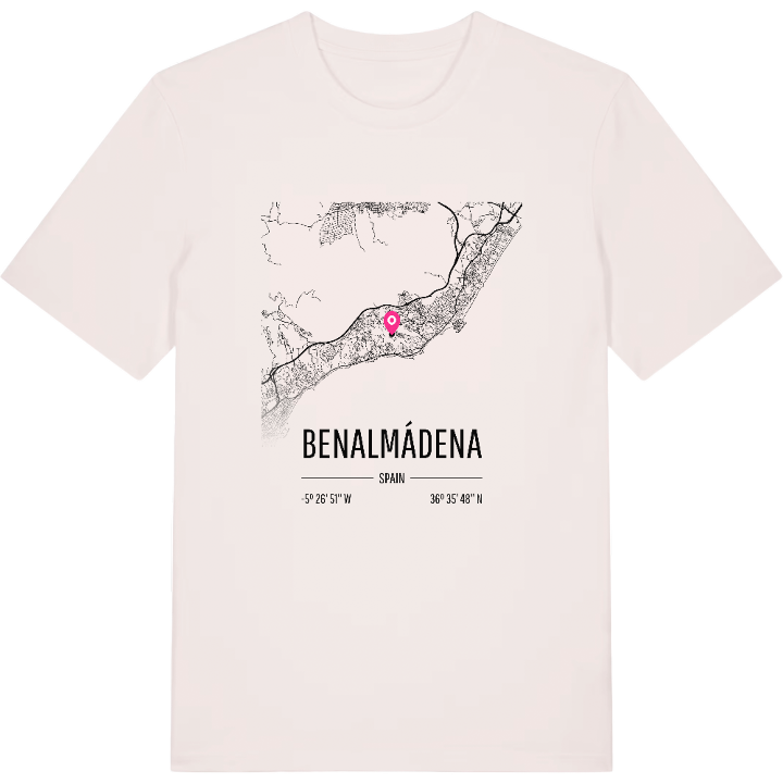 Benalmádena karta t-shirt – t-shirt från PinShirt