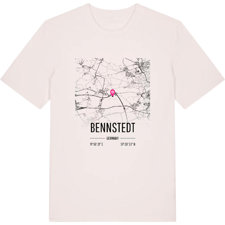 Bennstedt karta t-shirt – t-shirt från PinShirt