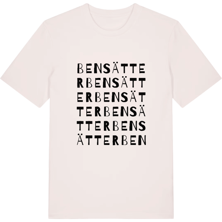 Bensätter ordlek t-shirt – t-shirt från PinShirt