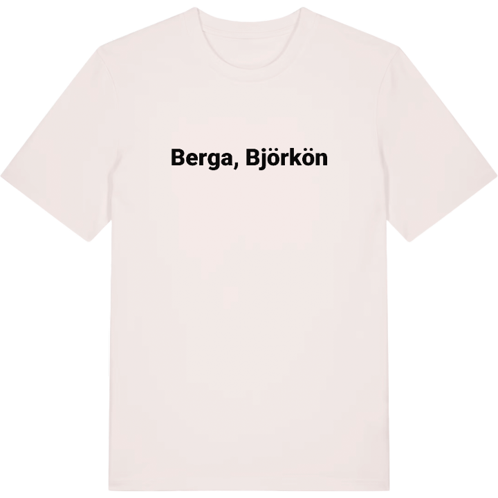 Berga, Björkön fetstil t-shirt – t-shirt från PinShirt