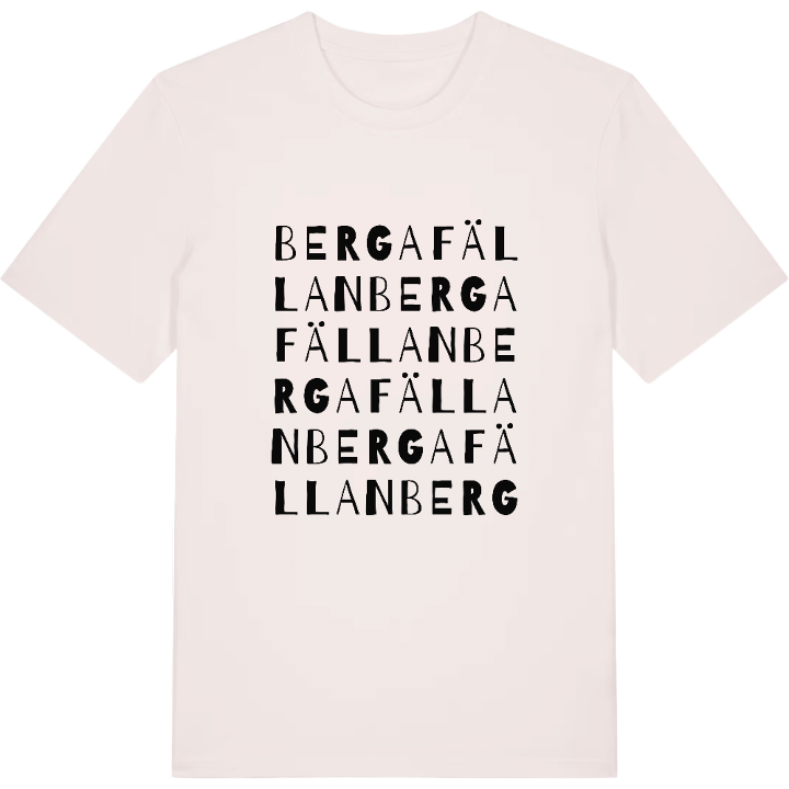 Bergafällan ordlek t-shirt – t-shirt från PinShirt