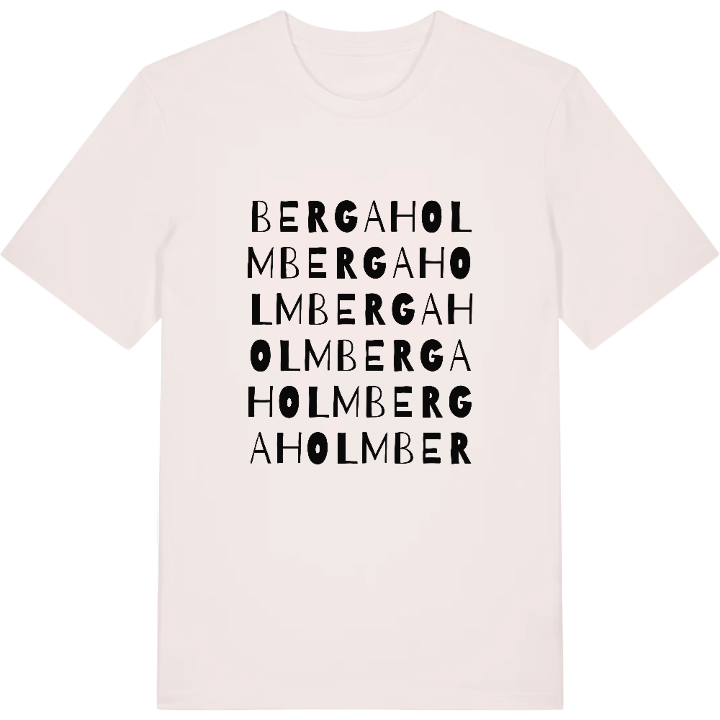 Bergaholm ordlek t-shirt – t-shirt från PinShirt