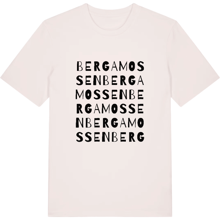 Bergamossen ordlek t-shirt – t-shirt från PinShirt