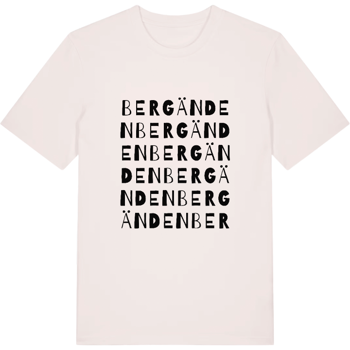 Bergänden ordlek t-shirt – t-shirt från PinShirt