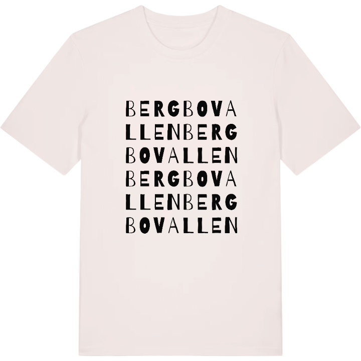 Bergbovallen ordlek t-shirt – t-shirt från PinShirt