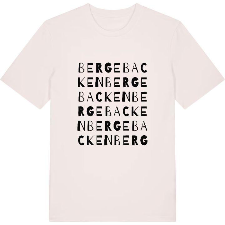 Bergebacken ordlek t-shirt – t-shirt från PinShirt