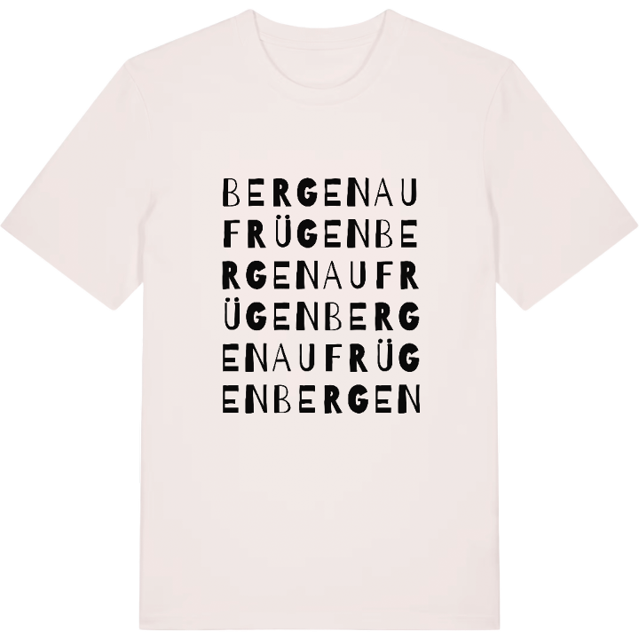 Bergen auf Rügen ordlek t-shirt – t-shirt från PinShirt