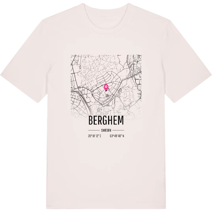 Berghem karta t-shirt – t-shirt från PinShirt