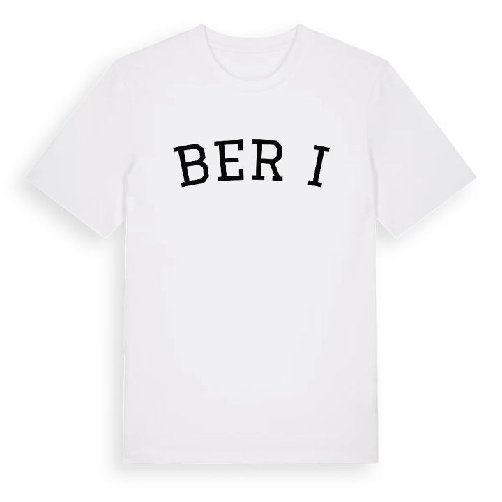 Berģi böjd t-shirt – t-shirt från PinShirt