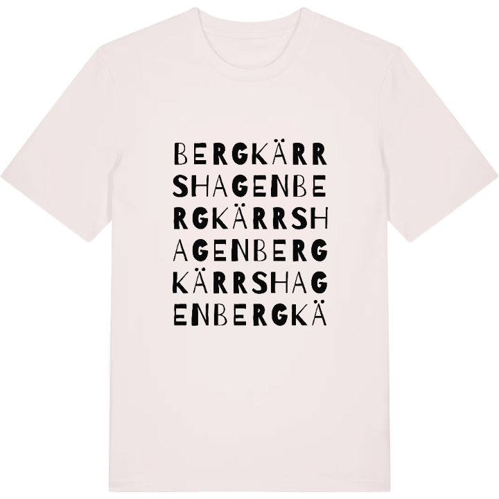 Bergkärrshagen ordlek t-shirt – t-shirt från PinShirt