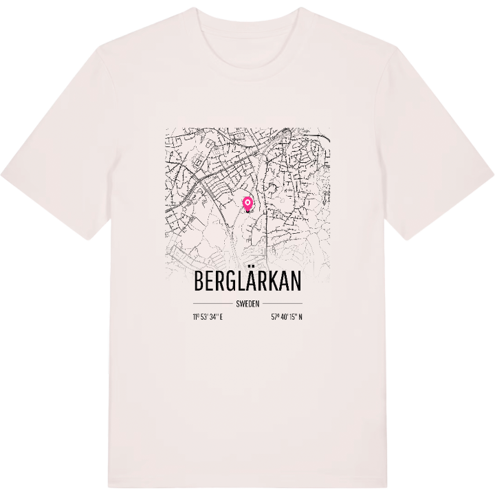 Berglärkan karta t-shirt – t-shirt från PinShirt