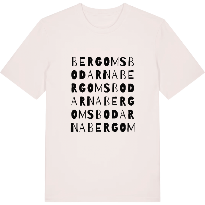 Bergomsbodarna ordlek t-shirt – t-shirt från PinShirt