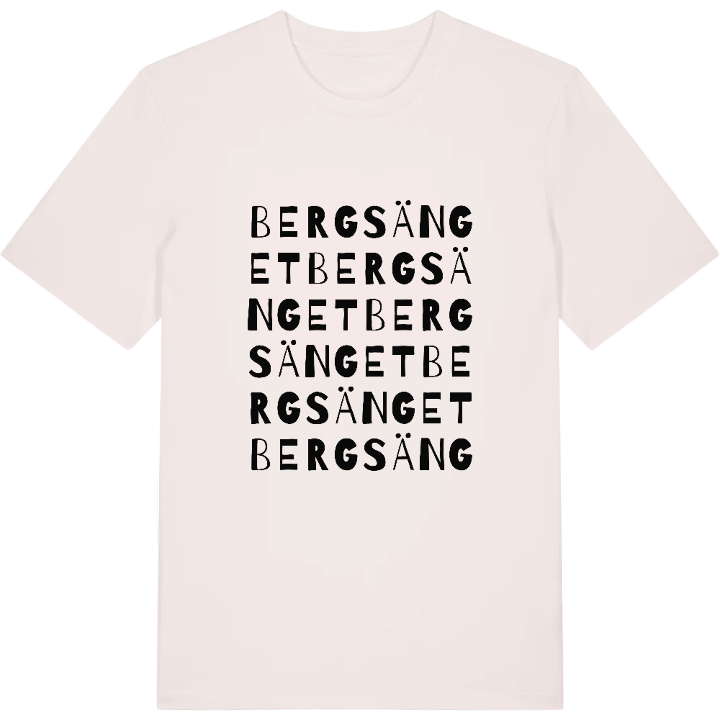 Bergsänget ordlek t-shirt – t-shirt från PinShirt