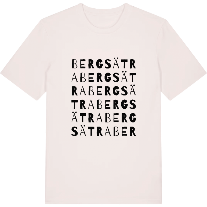Bergsätra ordlek t-shirt – t-shirt från PinShirt