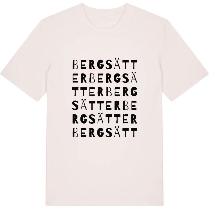 Bergsätter ordlek t-shirt – t-shirt från PinShirt