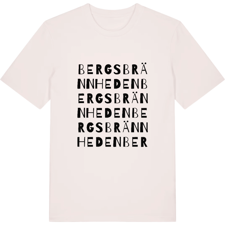 Bergsbrännheden ordlek t-shirt – t-shirt från PinShirt