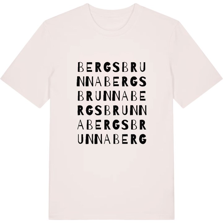 Bergsbrunna ordlek t-shirt – t-shirt från PinShirt