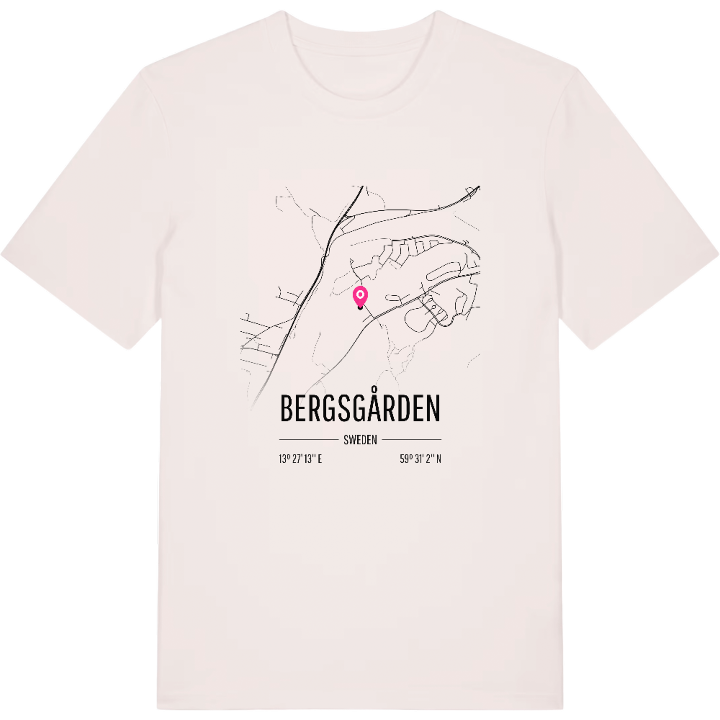 Bergsgården karta t-shirt – t-shirt från PinShirt