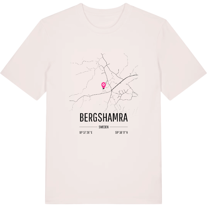 Bergshamra karta t-shirt – t-shirt från PinShirt