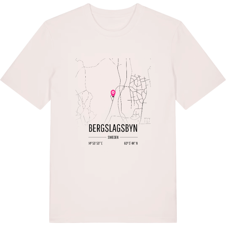 Bergslagsbyn karta t-shirt – t-shirt från PinShirt