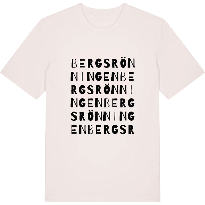 Bergsrönningen ordlek t-shirt – t-shirt från PinShirt