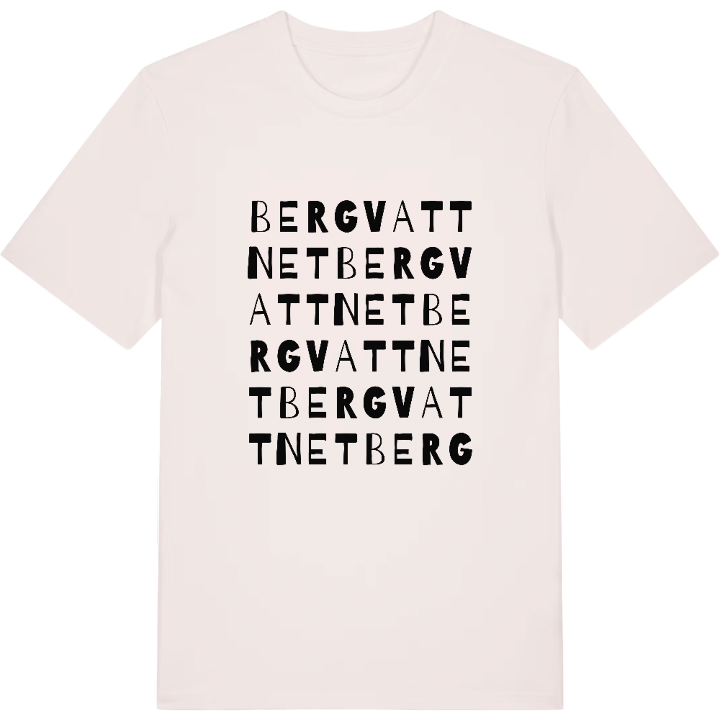 Bergvattnet ordlek t-shirt – t-shirt från PinShirt