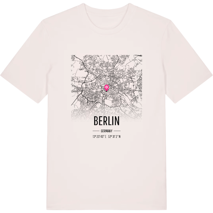 Berlin karta t-shirt – t-shirt från PinShirt