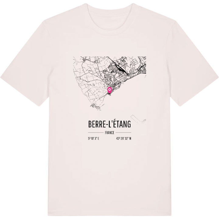 Berre-l'Étang karta t-shirt – t-shirt från PinShirt