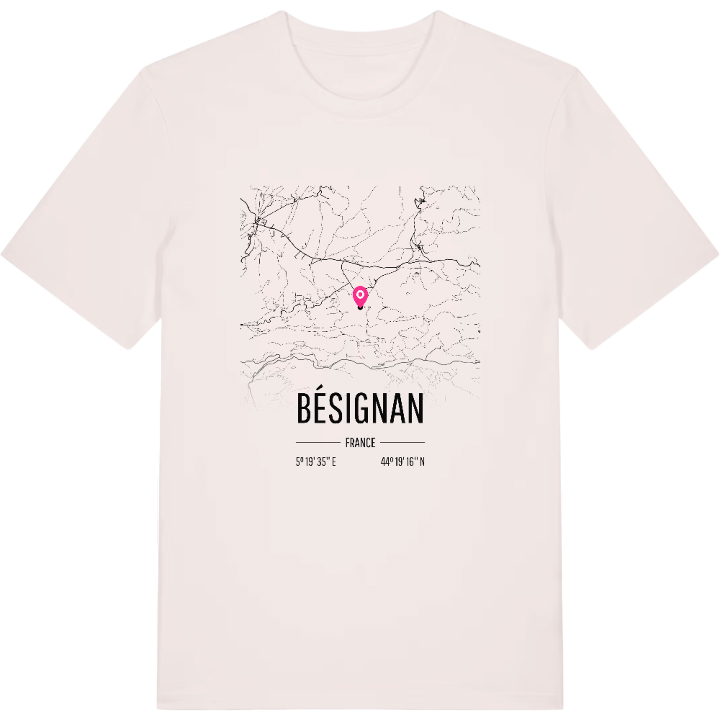Bésignan karta t-shirt – t-shirt från PinShirt