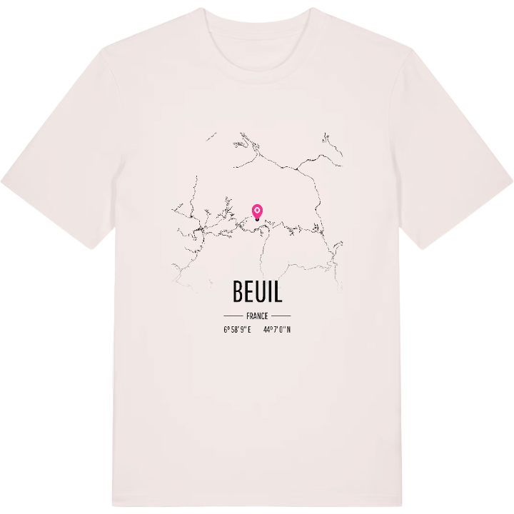 Beuil karta t-shirt – t-shirt från PinShirt