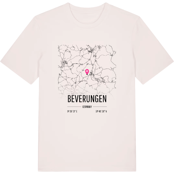 Beverungen karta t-shirt – t-shirt från PinShirt