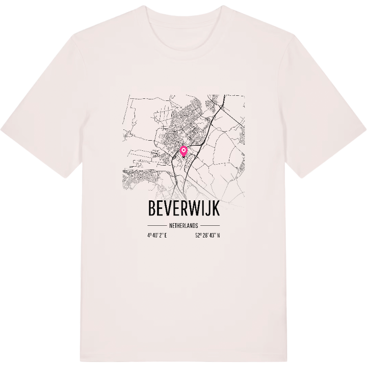 Beverwijk karta t-shirt – t-shirt från PinShirt