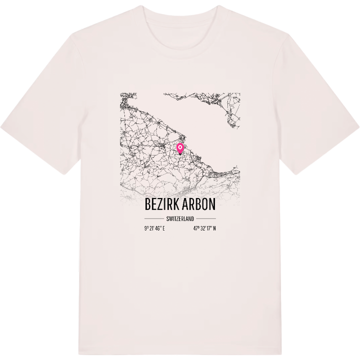 Bezirk Arbon karta t-shirt – t-shirt från PinShirt