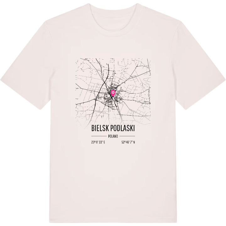 Bielsk Podlaski karta t-shirt – t-shirt från PinShirt