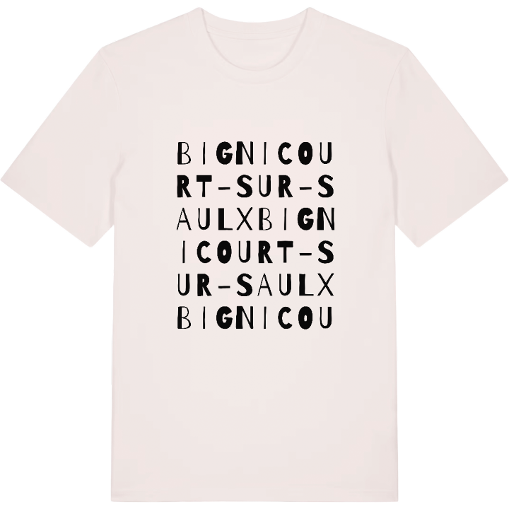 Bignicourt-sur-Saulx ordlek t-shirt – t-shirt från PinShirt