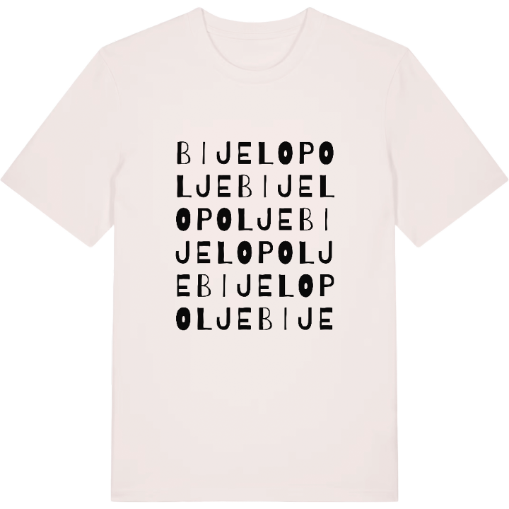 Bijelo Polje ordlek t-shirt – t-shirt från PinShirt