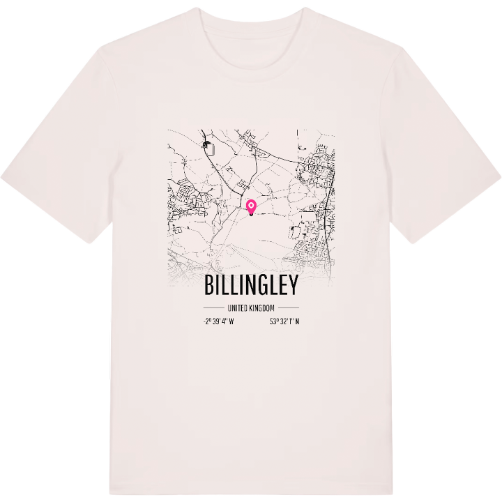 Billingley karta t-shirt – t-shirt från PinShirt