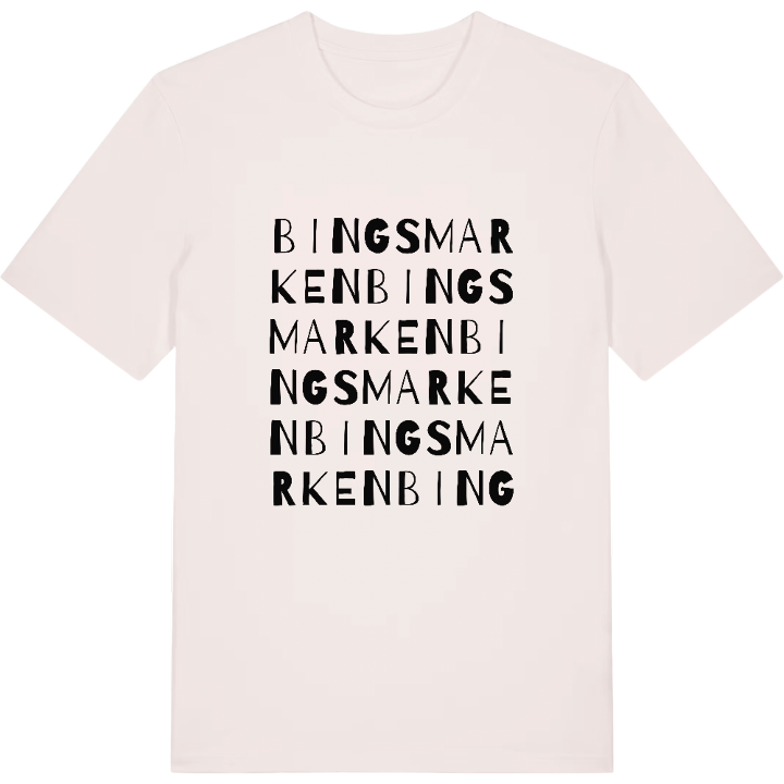 Bingsmarken ordlek t-shirt – t-shirt från PinShirt