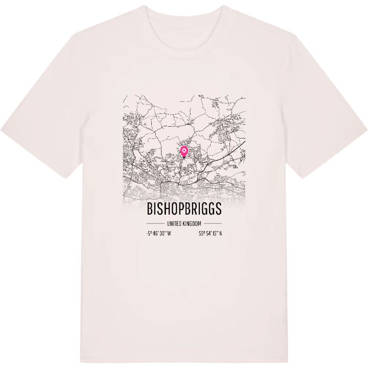 Bishopbriggs karta t-shirt – t-shirt från PinShirt