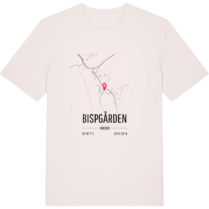 Bispgården karta t-shirt – t-shirt från PinShirt