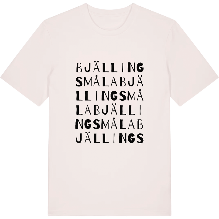 Bjällingsmåla ordlek t-shirt – t-shirt från PinShirt