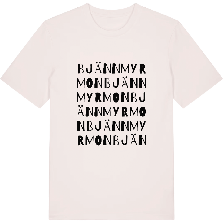 Bjännmyrmon ordlek t-shirt – t-shirt från PinShirt