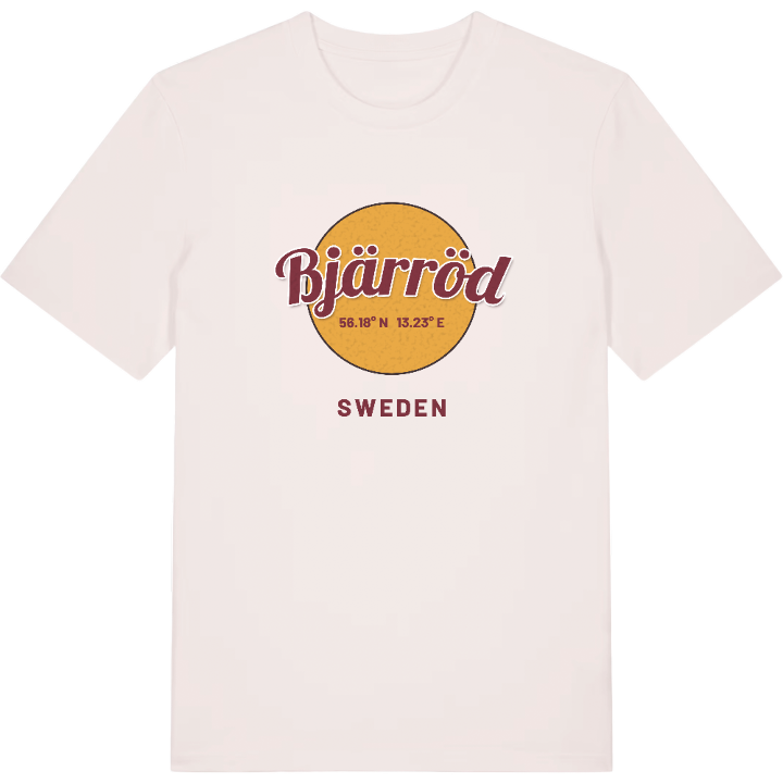 Bjärröd cirkel t-shirt – t-shirt från PinShirt