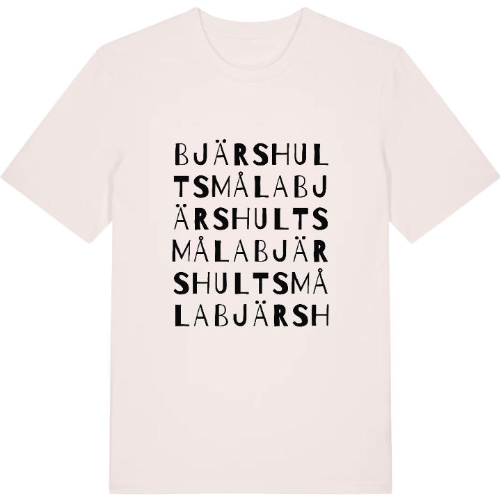 Bjärshultsmåla ordlek t-shirt – t-shirt från PinShirt